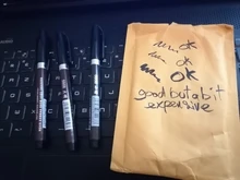 Pluma de pincel de 3 puntas, pluma de caligrafía, palabras aprendiendo chino, papelería, marcadores de dibujo para estudiantes, útiles escolares: Juego de bolígrafos