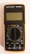 Multímetro Digital profesional DT9205A, medidor Manual de rango de voltaje, valores eficaces verdaderos, probador de transistores, herramienta de electricista