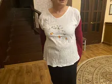 Feitong suave de algodón Blusa camisa de lino de las mujeres casuales de dibujo de margarita o-Cuello de manga corta Camisa Blusa Tops Blusa de mujer