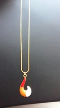 Cadena de Metal con colgante de zorro para hombre y mujer, collar de mariquita, regalo de joyería