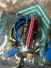 6 uds nuevo VER009 USB 3,0 PCI-e Riser VER 009S Express 1X 4x 8x 16x extensor Riser tarjeta de adaptador SATA 15pin a 6 pin Cable de alimentación