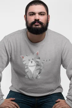 

Angemiel Wear Cat Gray Men 'S Sweatshirt
