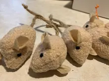 3pcs New Plush Simulation Mouse Cat Toy Plush Mouse Cat Scratch Bite Resistance Interactive