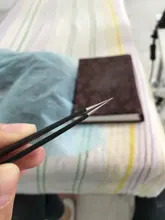 Vetus-Pinzas para pestañas de acero inoxidable, alta precisión, maquillaje antiestático, pinzas para cejas, extensión de pestañas