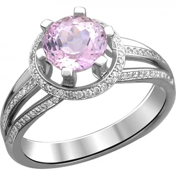 

Esthete ring with sesame and diamonds in 750 White Gold