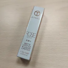 O.TWO.O 2 en 1 mate lápiz labial líquido y Mate brillo de labios maquillaje hidratante de larga duración impermeable de terciopelo lápiz labial de Color