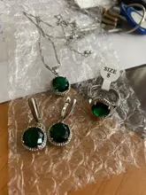 Conjunto de joyería de boda de plata 2020 para mujer, aretes y collar colgantes de circonita negra, conjunto de 3 piezas, disfraz de moda, novedad de 925
