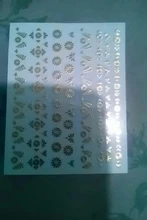 Decals Transfer-Stickers Nail-Art-Accessories Leaf 1-Sheet Flower-Design Gold Decoration