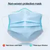 100/200/300Pcs POWECOM Disposable Face Mouth Mask  Protective Face Mask 3Layer Dustproof Nonwoven Safety Mouth Masks for Adult 5