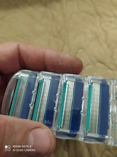 Máquina de afeitar Manual para hombre, afeitadora de 5 capas con cuchillas de reemplazo Gillette, Compatible con General