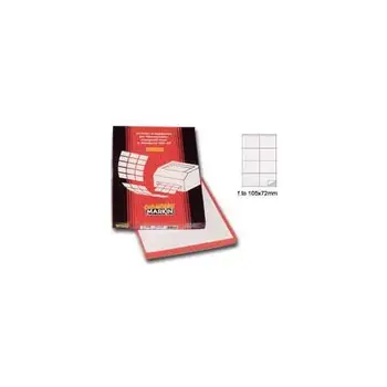 

Adhesive label c / 502 White 100fg a4 105x72mm (8et / fg) markinMARKIN6.8