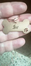 Pet-Id-Tag Pendant Pet-Accessories Puppy Engraved Keyring-Bone Personalized-Collar 