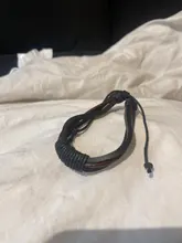 ¡Oferta! Pulseras y brazaletes de cuero para hombre, brazalete de joyería para hombre, abalorio de joyería para hombre, pulseras, pulseras para novio, novia, Relojes