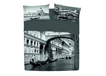 

Full bed sheets bedspread single line Happy Venice design bed measurement