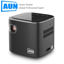 Мини-проектор AUN D019, Android 7,1, 2,4G/5G, Wi-Fi, Bluetooth, портативный DLP-проектор, 4K проектор для домашнего кинотеатра 3D 1080P