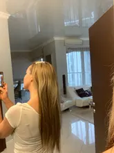 AliLeader-extensiones de pelo largo y recto para mujer, 16 pinzas, negro Natural, 6 unids/set, 22 pulgadas, pelo sintético