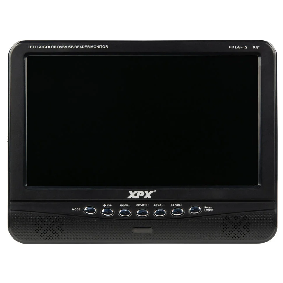  Tv Analogica Xpx EA-907D Dvb-T/DVB-T2 Tft Led Hd Tv di Sostegno Della Carta di Tf Audio Usb.