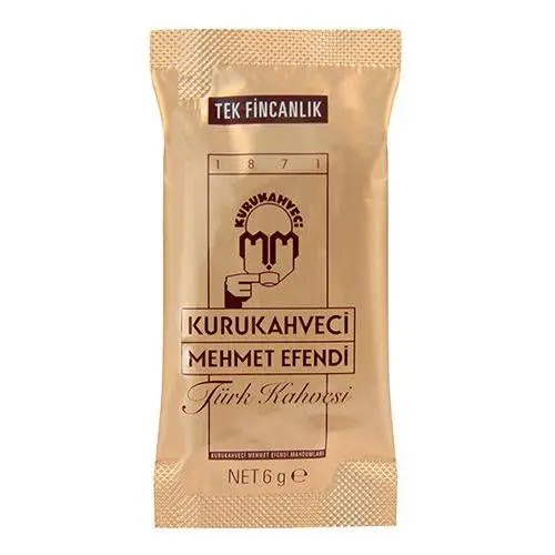 Традиционный кофе Kurukahveci Mehmet Efendi молотый 12 шт. x 6 г одна чашка турецкий