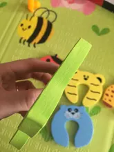 Protección de seguridad para niños, Tope de puerta de tarjeta de seguridad con animales, para cuidado de recién nacido