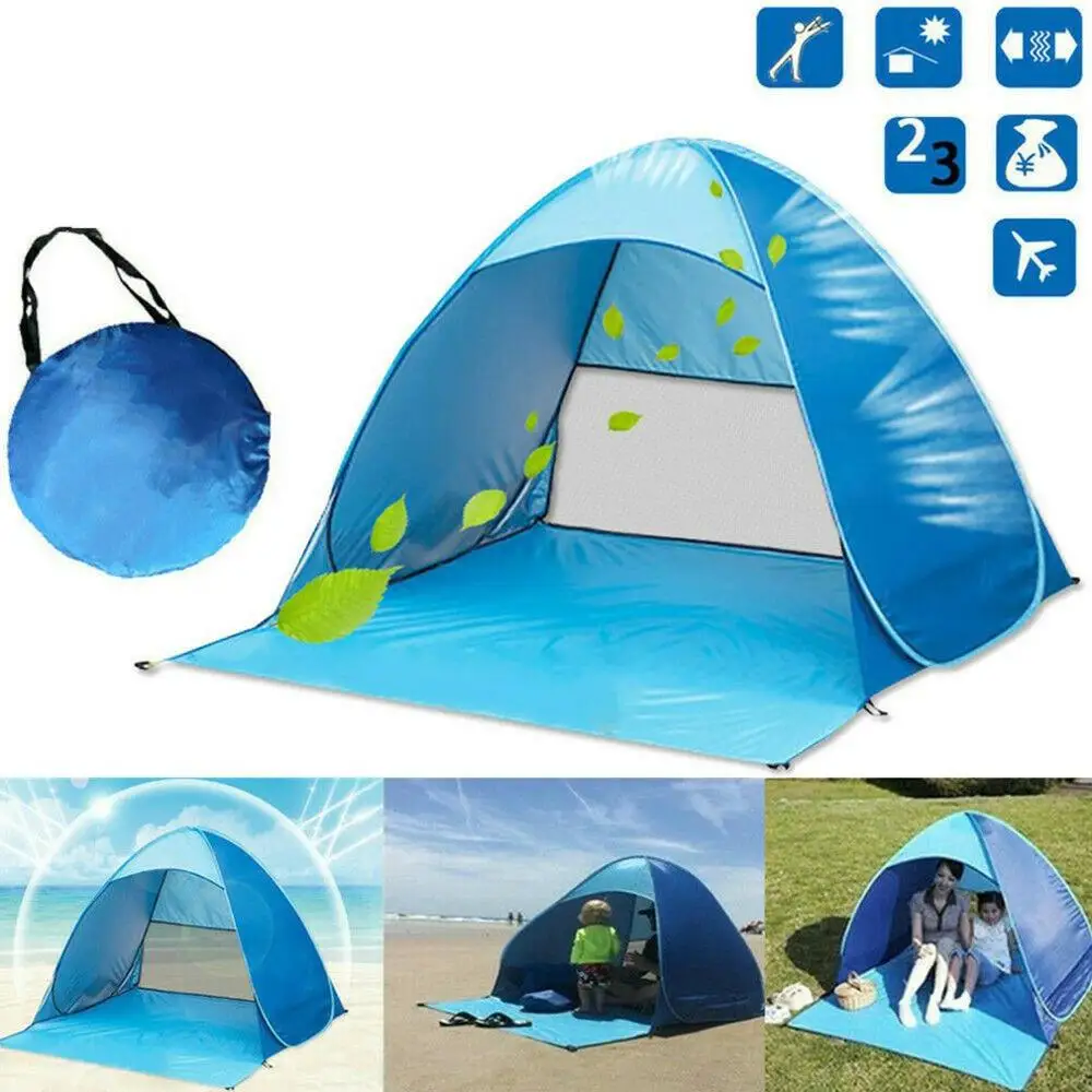 

1-2 person Windbreak Portable Pop Up Beach Tent Sun Shade Shelter Outdoor Camping Fishing Canopy Sun Shade Tent Outdoor Camping