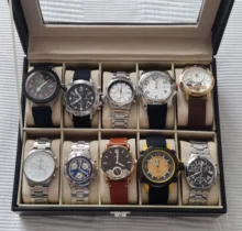 BOBO BIRD-organizador de Caja expositor de relojes de muñeca de polipiel, caja de almacenamiento, soporte para reloj, estuche de exposición de joyería, saat kutusu