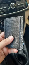Rfid Cartera de hombre clásica Mini tarjetas de cuero de PU funda, soporte mujeres Banco tarjeta de identificación de crédito fundas de pasaporte Bolso pequeño bolso