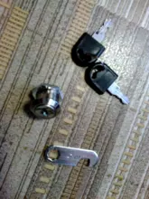 Locks Hardware Cam-Cylinder Drawer Mailbox Door-Cabinet Plastic with Keys 1PCS Cupboard