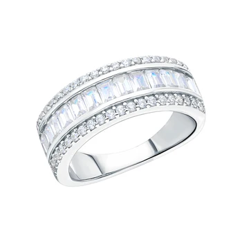 

Silver ring with alpanite and cubic zirconia sunlight sample 925