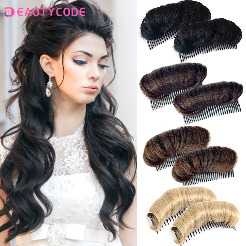 BEAUTYCODE Hair Fluffy Hair Pad Princess Styling Bun Hairpin Synthetic False Clip In Black Brown Natural