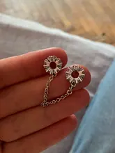 Jewelry Bracelet Pendant Charm-Bead Flower Safety-Chain DIY Silver Women Original Pandora