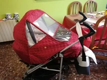 Chubasquero Universal impermeable para invierno, funda gruesa para lluvia, protección contra el viento, accesorios de cochecito de bebé, bastón, cochecito