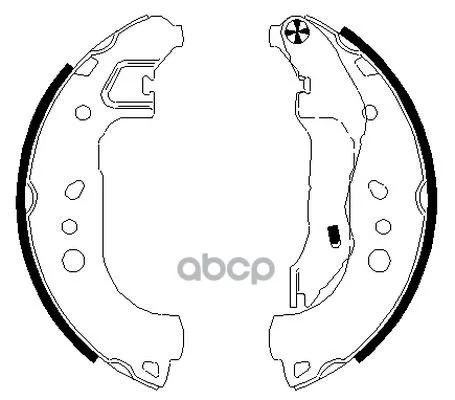 Колодки Тормозные Барабанные, Комплект Hella 8db355022131 HELLA арт. 8DB355022131