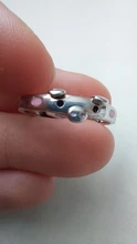 XZP-Anillo de plata de primera ley con forma de cerdo para mujer, sortija ajustable, plata esterlina 925, esmalte rosa, cerdo de la suerte, pareja de animales