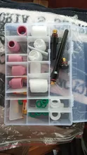 Lente de Gas Stubby soplete de soldadura TIG, 31 Uds., n. ° 12, Kit de vaso de vidrio Pyrex para WP-17/18/26, accesorios de soldadura