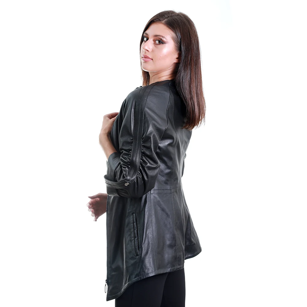 Zoramotti,Leather Jacket,Genuine Leather,Lambskin,Classic,quality,Natural Leather,Keeps,Warm