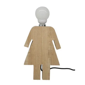 

Rojas Mobiliaria - Lámpara de mesa niña madera