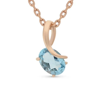 

Gold pendant with Topaz sunlight