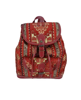 

Handmade Elegant Backpack designed with special kilim patterned fabric