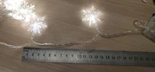 Adornos navideños para el hogar, guirnalda colgante con luz LED de copo de nieve para decoración de árbol de Navidad, regalo de Navidad, Año Nuevo, 2020