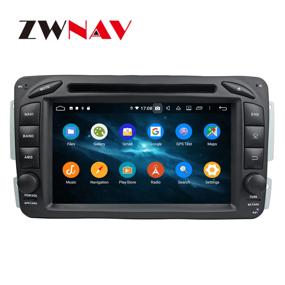 Android 9 4+ 64G DSP ips автомобильный dvd-плеер gps навигация для Benz ML Class W164 2005+ головное устройство мультимедийный Кассетный плеер рекордер