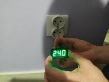 Medidor de voltaje con pantalla LED, voltímetro Digital ca 30-500V AC 0-600V 0,56 , calibrador de lectura DC 3,5-30V DC 0-100V, rojo, verde, azul