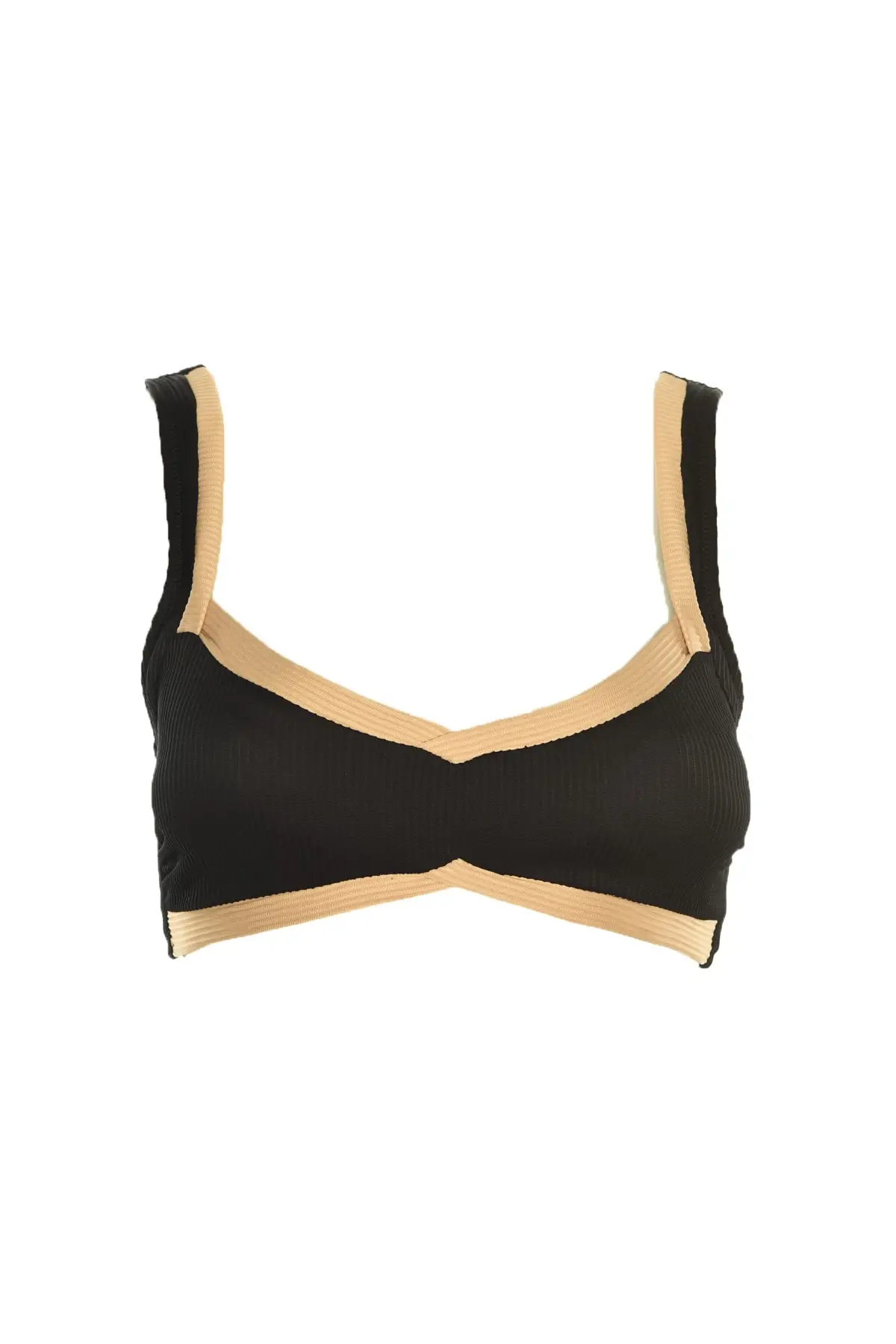 

Trendyol With Color Block Textured Bikini Top TBESS20BU0027