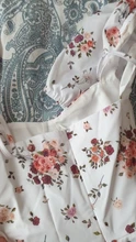 White Dress Clothing Short Puff-Sleeve Flower-Print Zipper Southpire Elegant Summer Womens