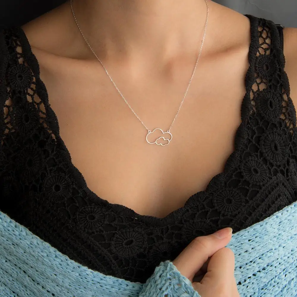 

Jewellery, Cloud Silver Necklace, Accessories, Women #20985