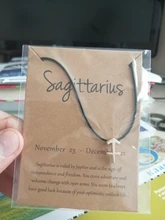 Pulsera de cuerda trenzada con signo del zodiaco para mujer, brazalete de cuerda trenzada negra y roja tejida con cáncer, Leo Virgo, joyería sencilla coreana, regalos de cumpleaños para mujer, 12 Constelaciones