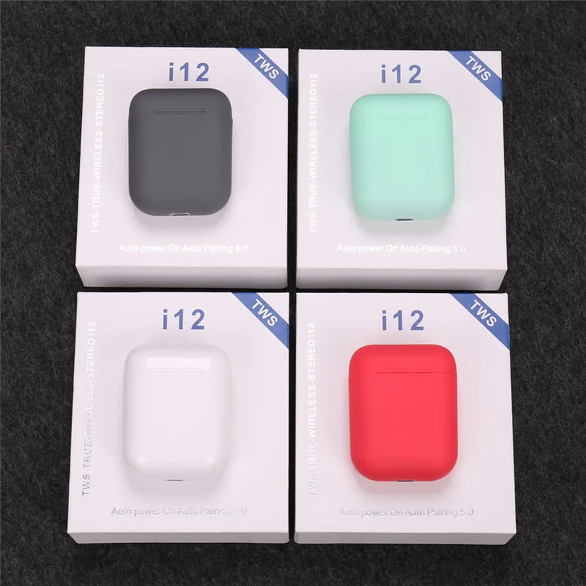 

100PCS i12 tws original Pop Up Bluetooth Earphones Wireless Touch Control Earbuds Headset tws pk i30 i20 i11 i7s i12