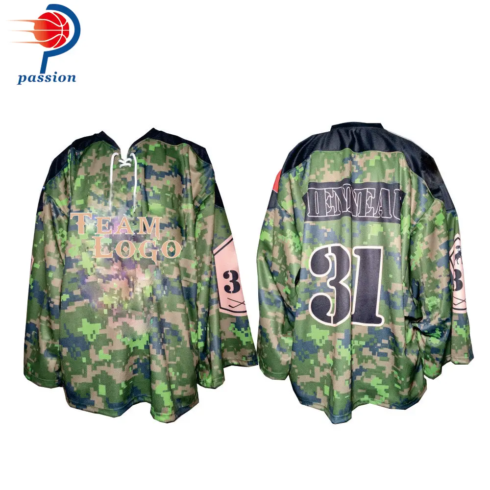 New arrival camouflage ice hockey jerseys | Спорт и - Цена: US $175.00 / lot