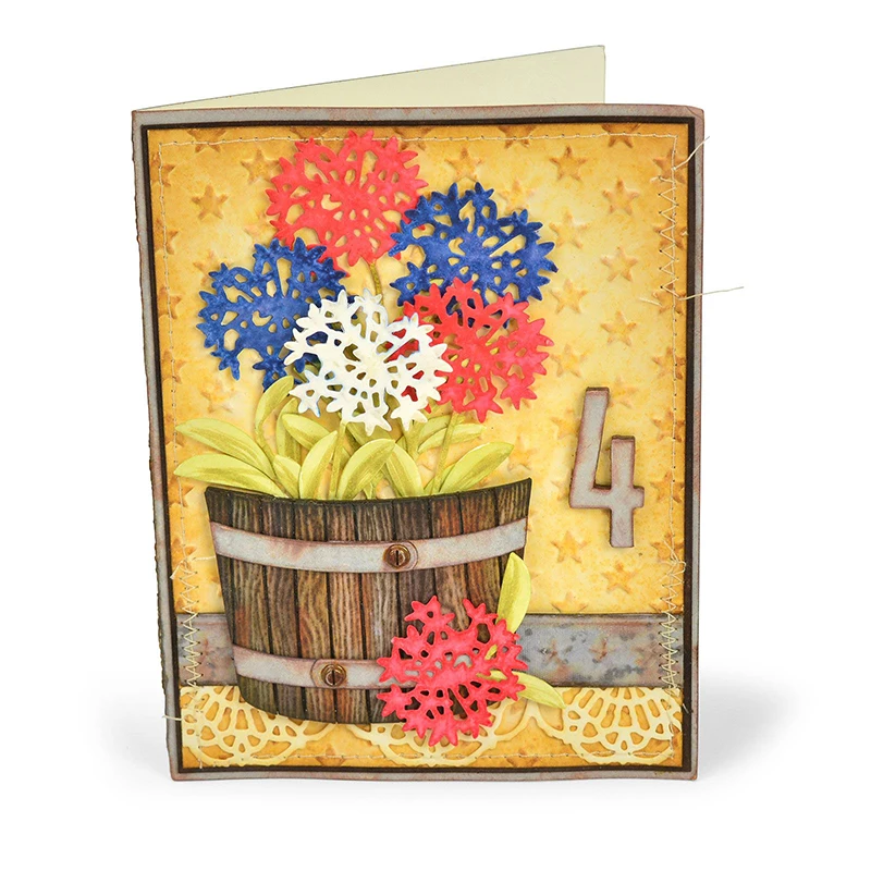 Neue Ankunft Wildflower Vorbauten Metall Schneiden Stirbt für DIY Scrapbooking Topfpflanzen Blätter Zweig Schablonen Liebe Karte, Der – Detail 4