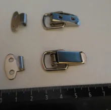 Toggle Hasp Latch Cabinet-Boxes Hardware Spring-Loaded Sliding-Door Mild-Steel Window