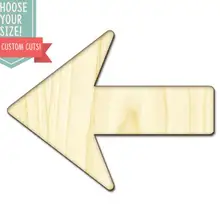 10 шт. стрелка-на заказ Выберите свой размер-лазерная резка Деревянные Художественные товары для рукоделия Настенный декор свадебный детский DCS0322